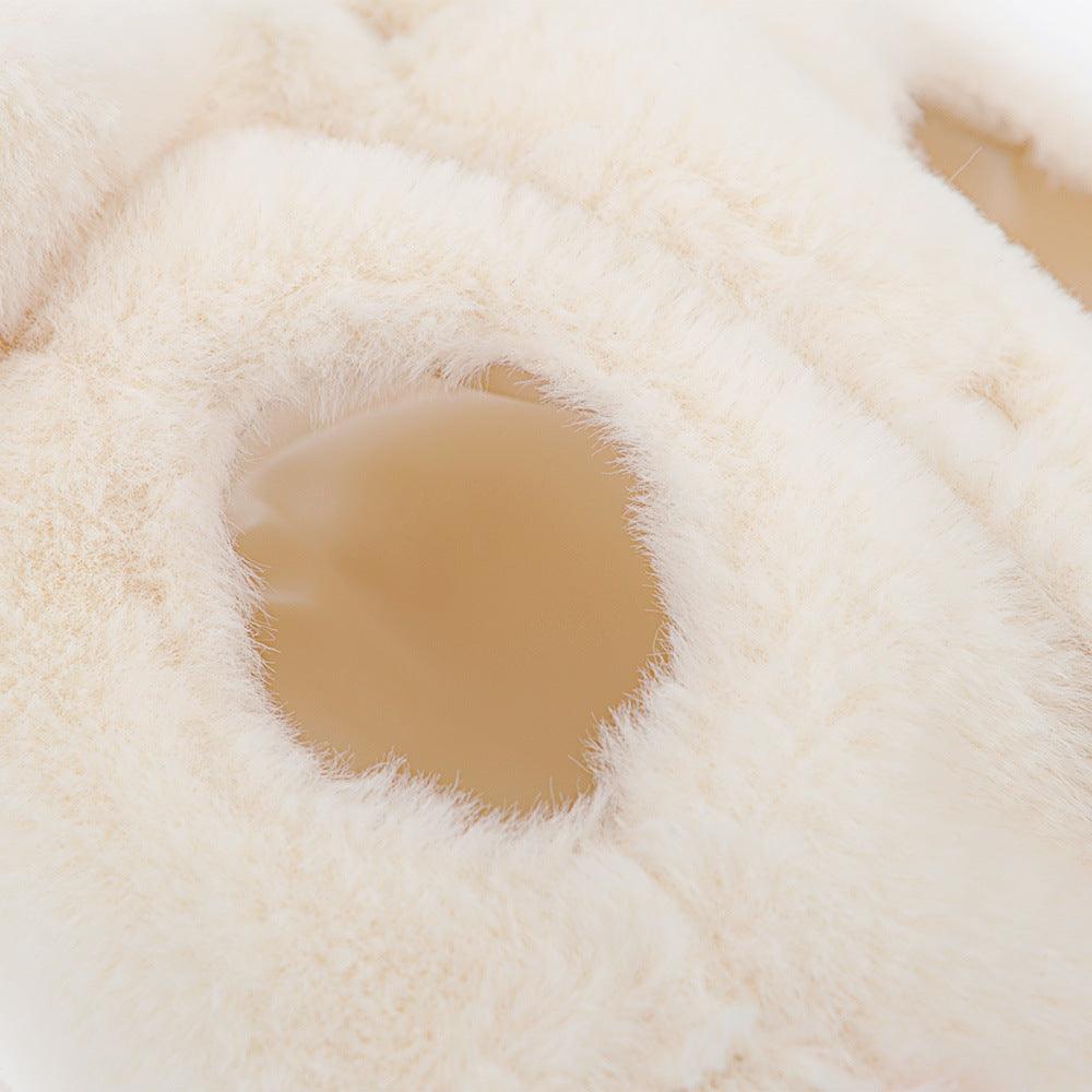 Cozy Chic Plush Bow Dog Coat - Stylish Spring And Autumn Pet Attire